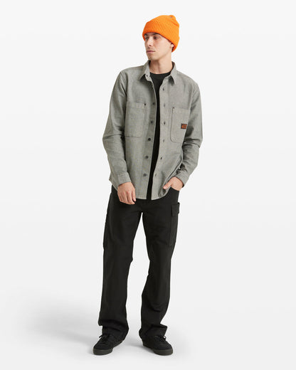 Men's Levelstone Long Sleeve Shirt Antique Black - Volcom