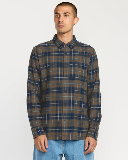 Men's Caden Flannel Shirt Navy - Volcom