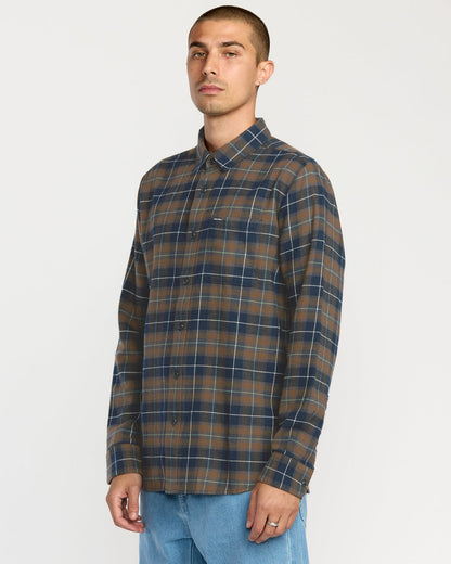 Men's Caden Flannel Shirt Navy - Volcom