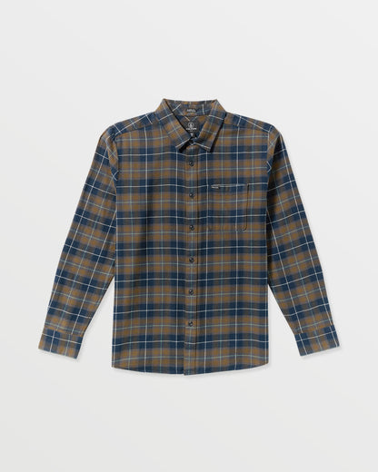 Men's Caden Flannel Shirt Navy - Volcom