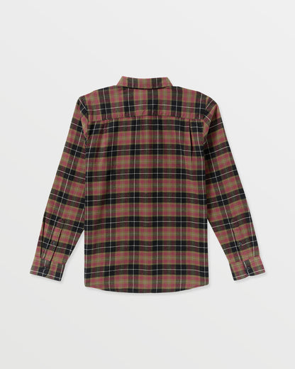 Men's Caden Flannel Shirt Black/Red - Volcom