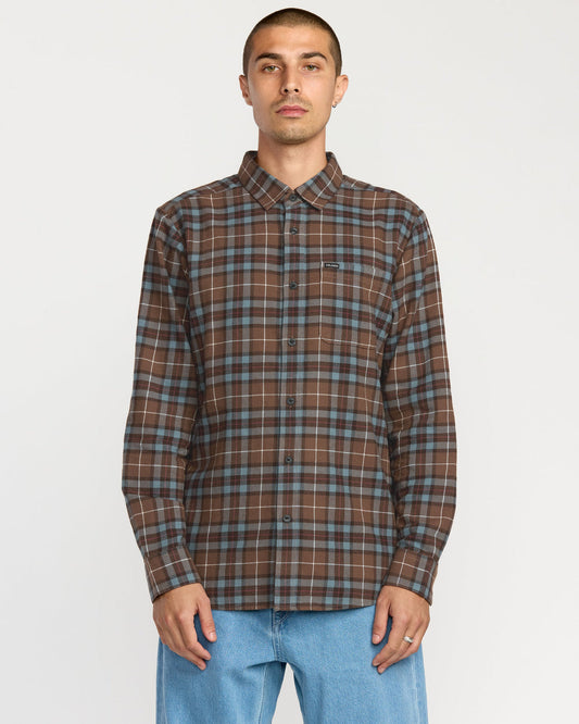 Men's Caden Flannel Shirt Brownstone - Volcom