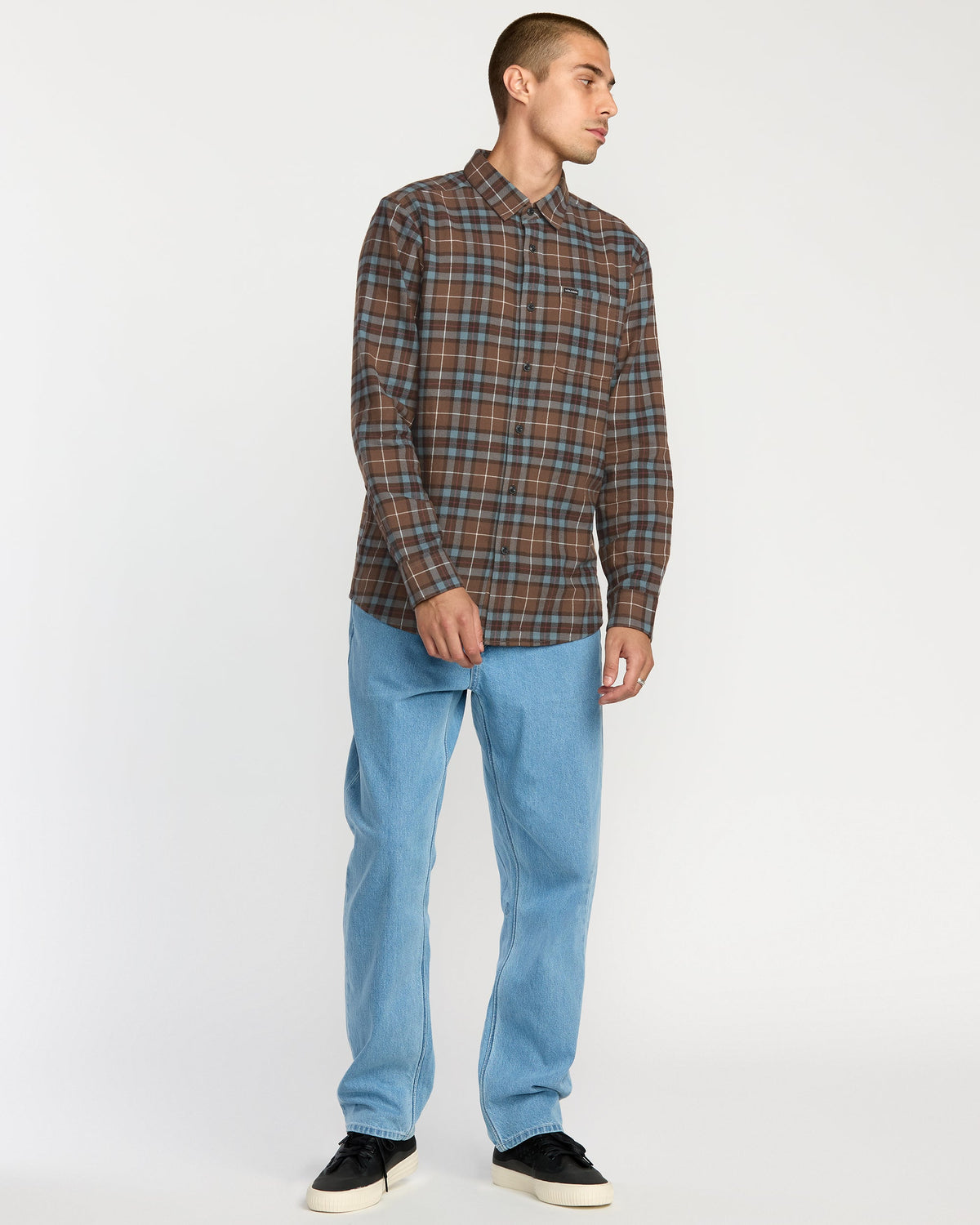 Men's Caden Flannel Shirt Brownstone - Volcom
