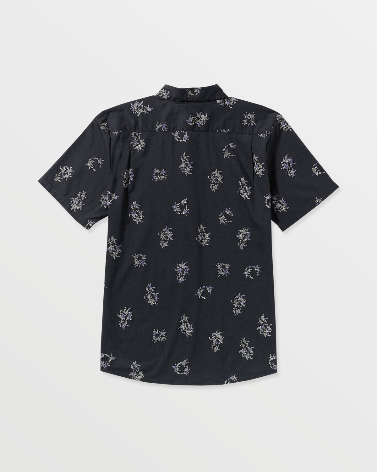 Men's Scaler Stone Woven Short Sleeve Shirt Antique Black - Volcom