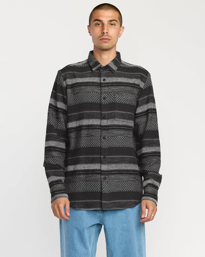 Men's Confuzzled Long Sleeve Shirt Black - Volcom