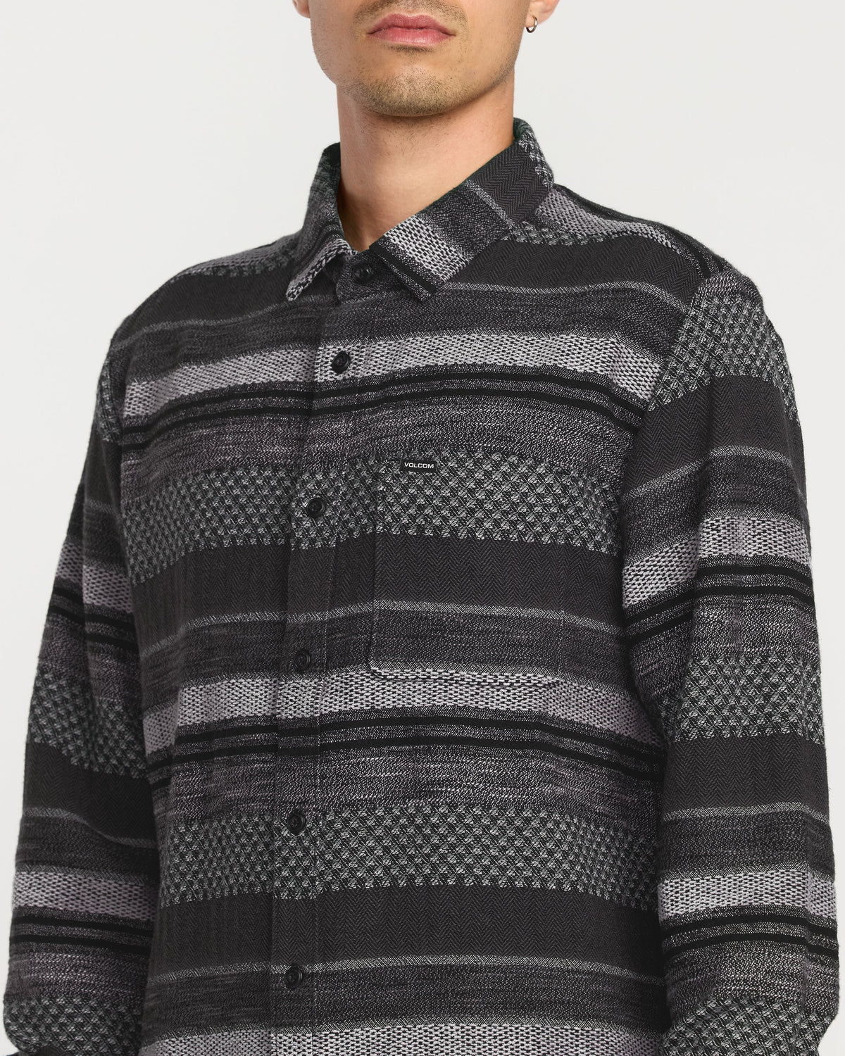 Men's Confuzzled Long Sleeve Shirt Black - Volcom