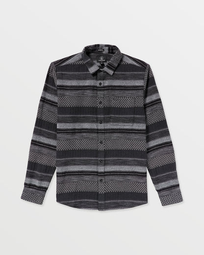 Men's Confuzzled Long Sleeve Shirt Black - Volcom
