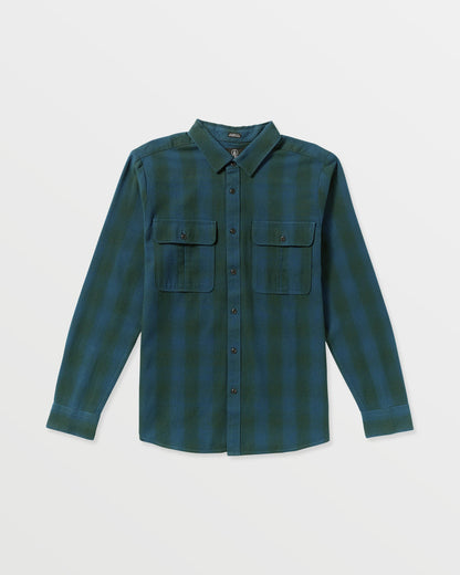 Men's Shadowstone Flannel Long Sleeve Shirt Scarab - Volcom