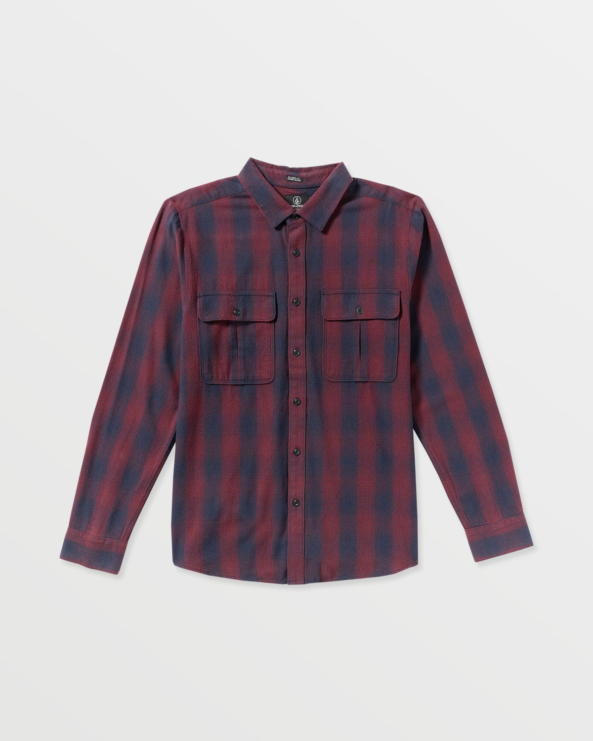 Men's Shadowstone Flannel Long Sleeve Shirt Navy - Volcom