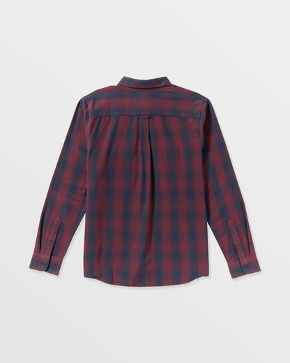 Men's Shadowstone Flannel Long Sleeve Shirt Navy - Volcom
