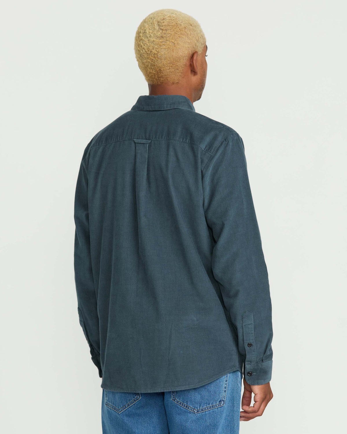 Men's Date Knight Long Sleeve Shirt Dark Slate - Volcom