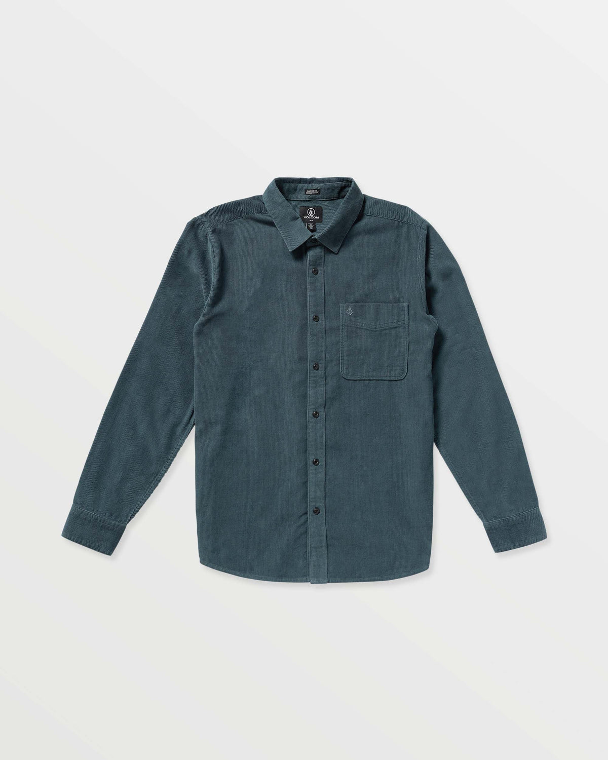 Men's Date Knight Long Sleeve Shirt Dark Slate - Volcom