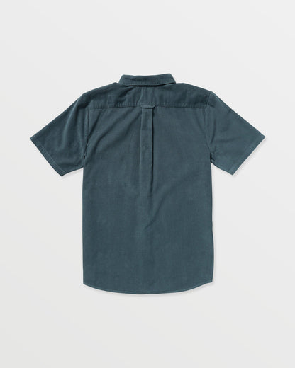 Men's Date Knight Short Sleeve Shirt Dark Slate - Volcom