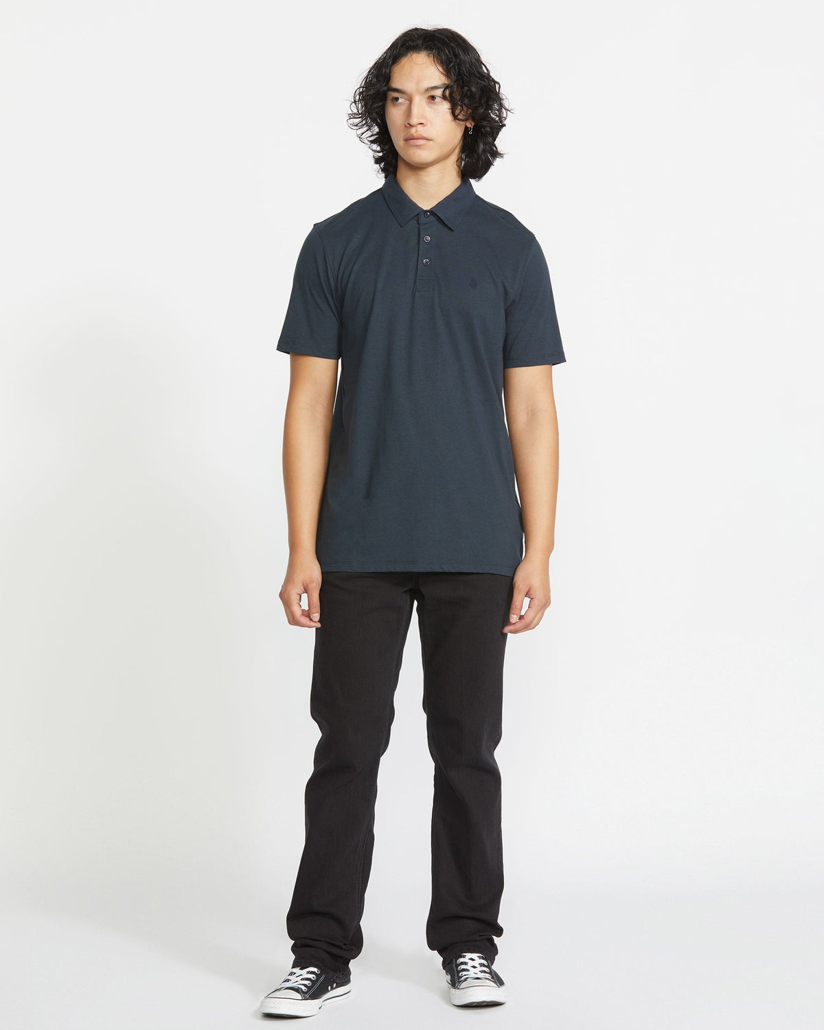 Men's Wowzer Polo Short Sleeve Shirt Navy - Volcom