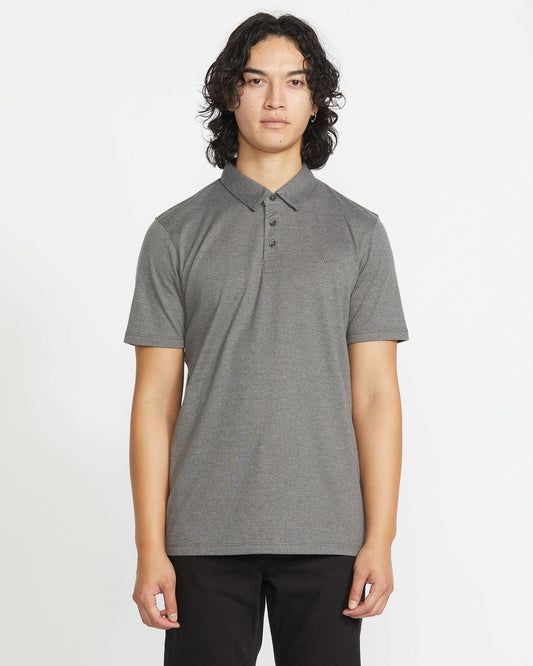 Men's Wowzer Polo Short Sleeve Shirt Stealth - Volcom
