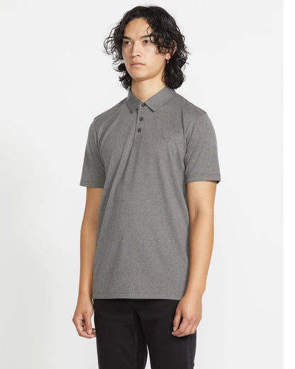 Men's Wowzer Polo Short Sleeve Shirt Stealth - Volcom