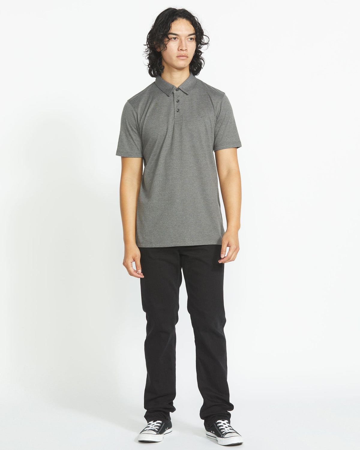 Men's Wowzer Polo Short Sleeve Shirt Stealth - Volcom