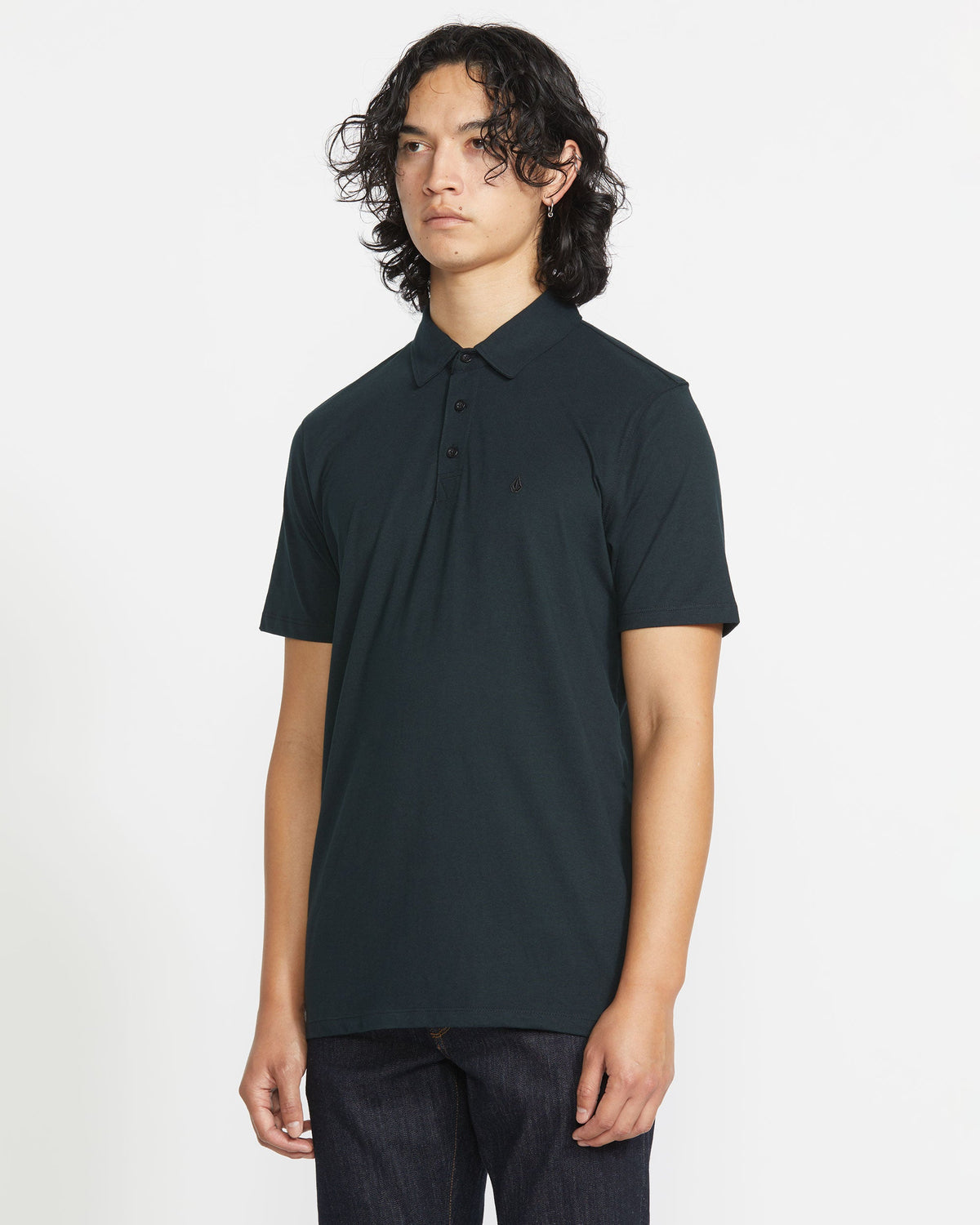 Men's Wowzer Polo Short Sleeve Shirt Black - Volcom