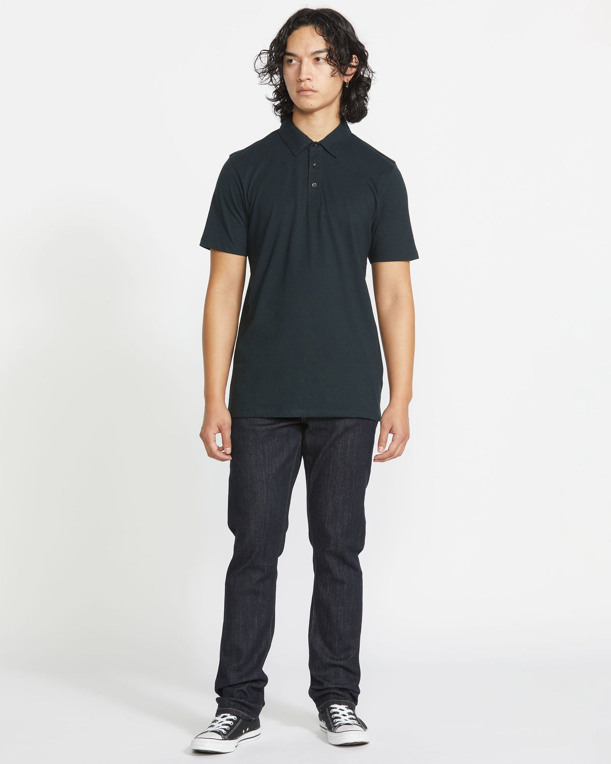 Men's Wowzer Polo Short Sleeve Shirt Black - Volcom
