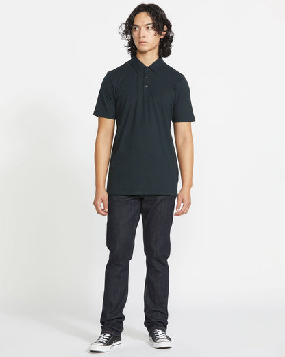 Men's Wowzer Polo Short Sleeve Shirt Black - Volcom
