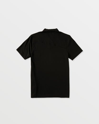 Men's Wowzer Polo Short Sleeve Shirt Black - Volcom
