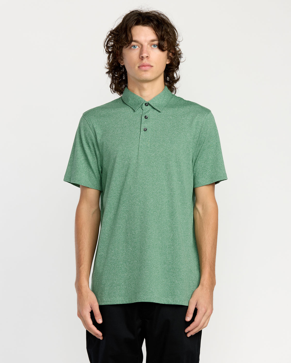 Men's Wowzer Polo Short Sleeve Shirt Biscay Green - Volcom