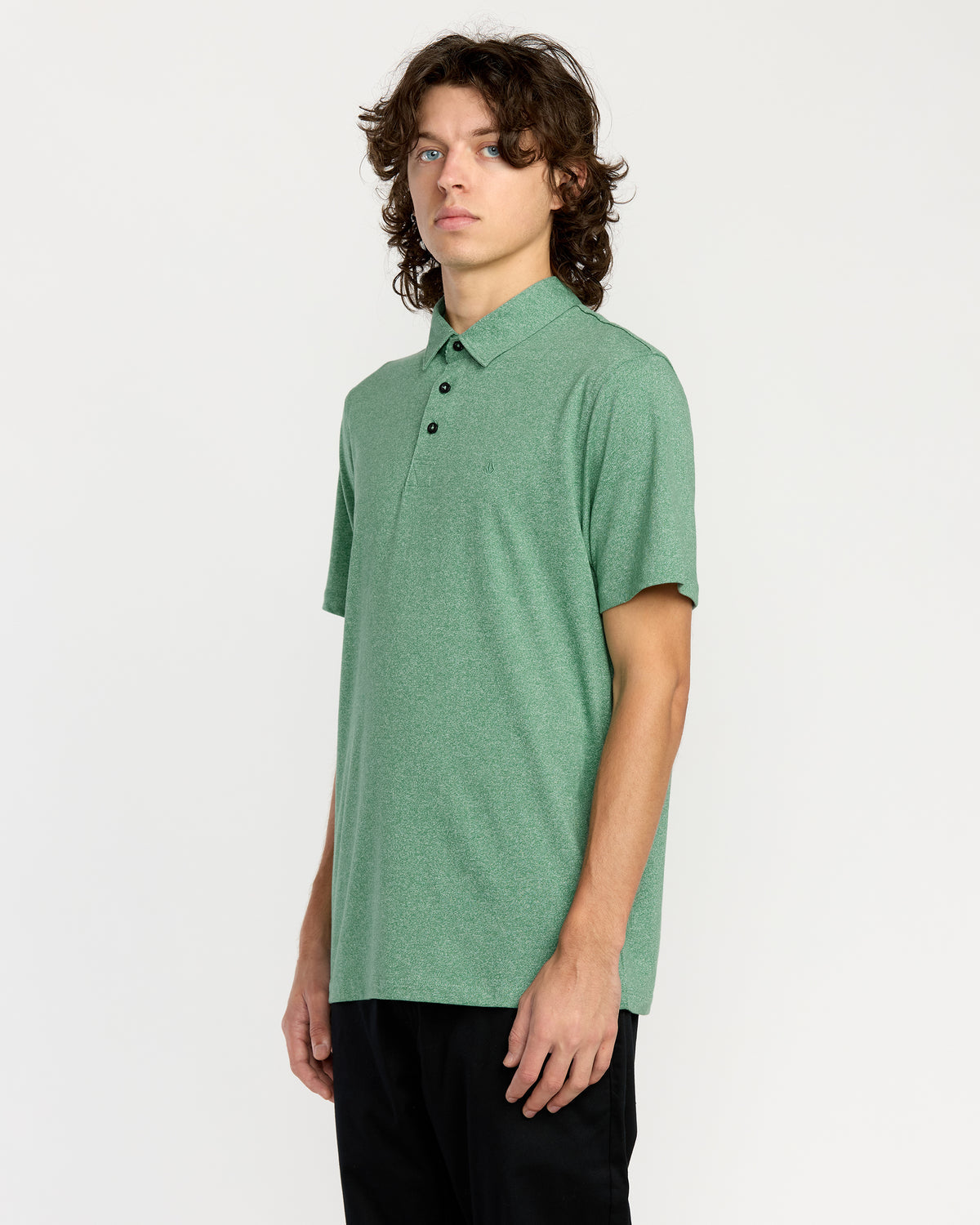 Men's Wowzer Polo Short Sleeve Shirt Biscay Green - Volcom