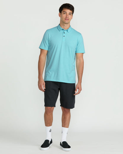 Men's Wowzer Polo Short Sleeve Shirt Poolside - Volcom