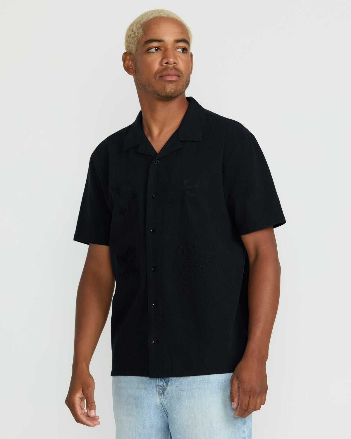 Men's Featured Artist Seth Conboy Short Sleeve Shirt Black - Volcom