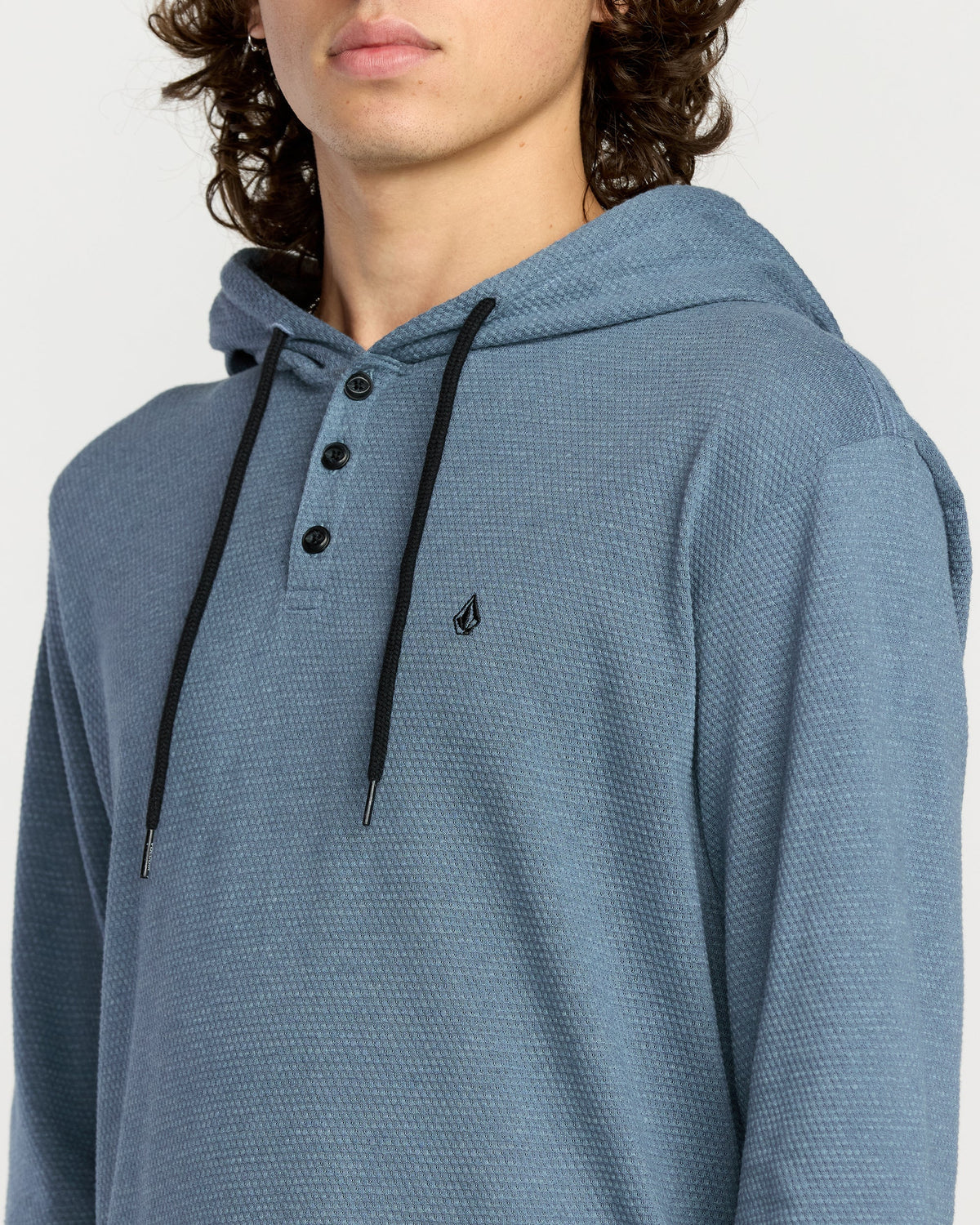 Men's Murph Thermal Long Sleeve Shirt Blue Wash - Volcom