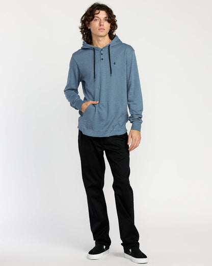 Men's Murph Thermal Long Sleeve Shirt Blue Wash - Volcom