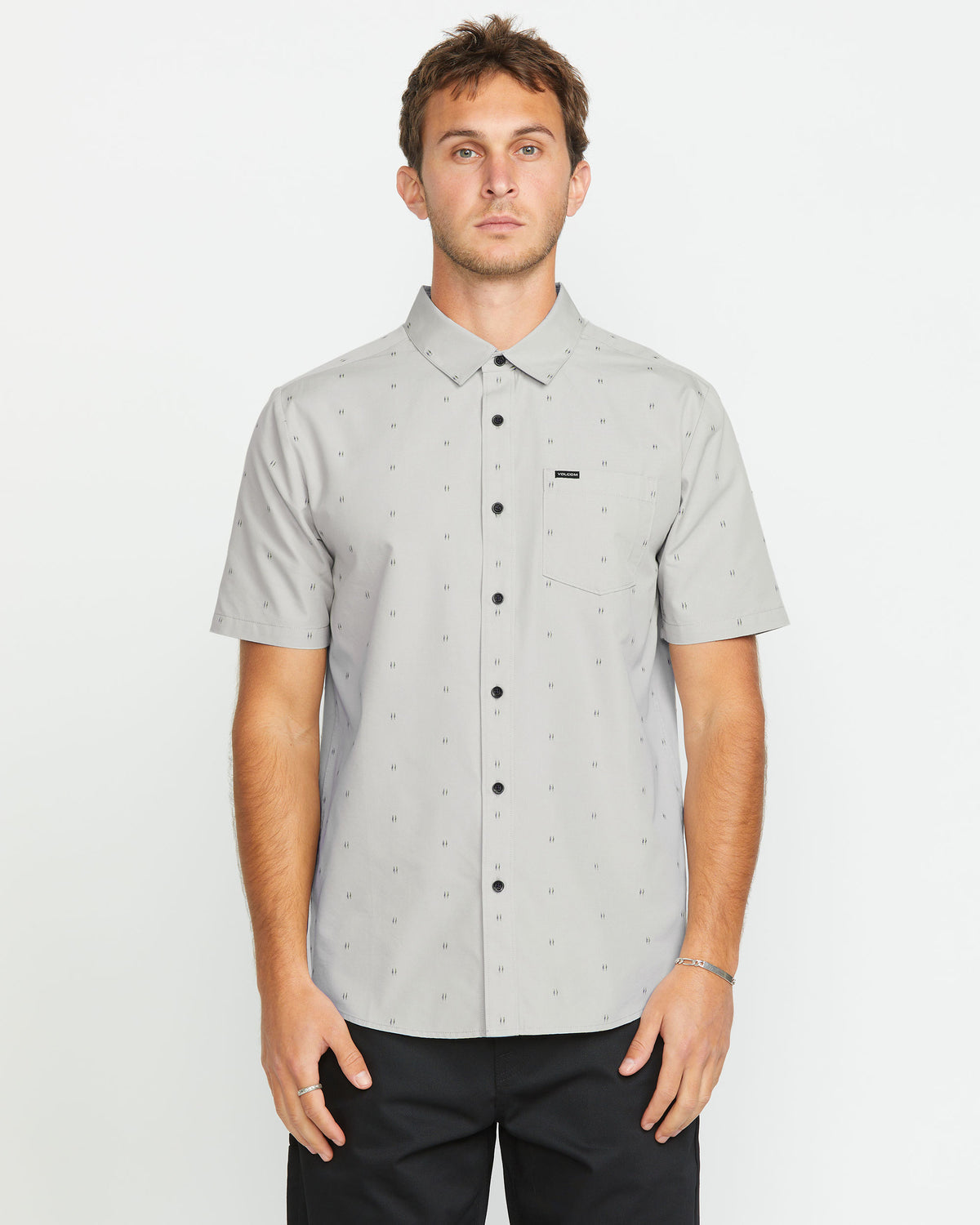 Men's Bankstone Short Sleeve Tower Grey - Volcom