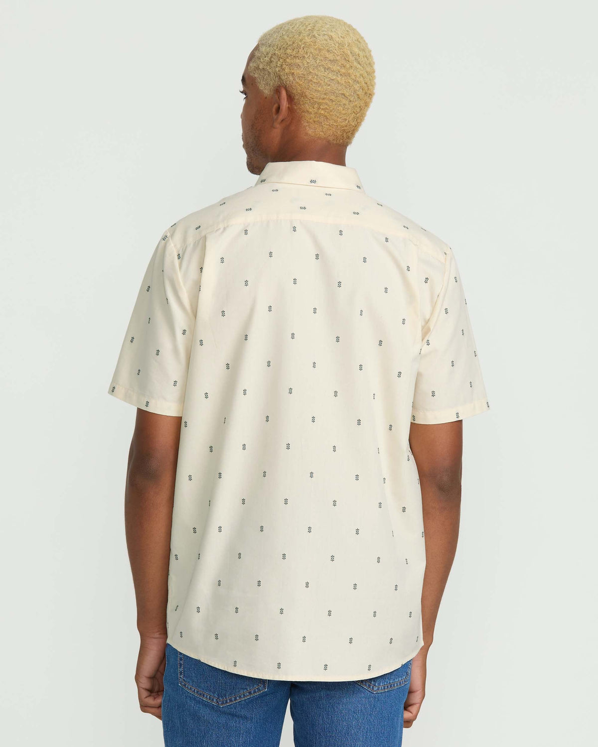 Men's Bankstone Short Sleeve Shirt Dirty White - Volcom