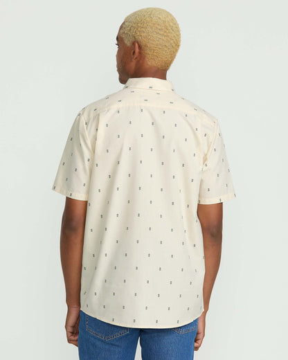Men's Bankstone Short Sleeve Shirt Dirty White - Volcom