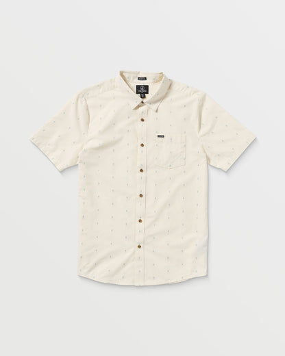 Men's Bankstone Short Sleeve Off White - Volcom