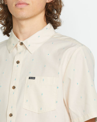 Men's Bankstone Short Sleeve Off White - Volcom