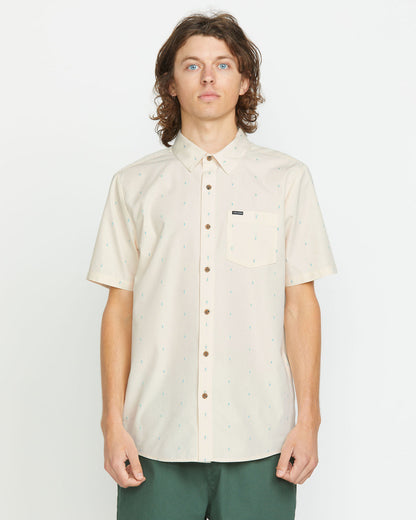 Men's Bankstone Short Sleeve Off White - Volcom