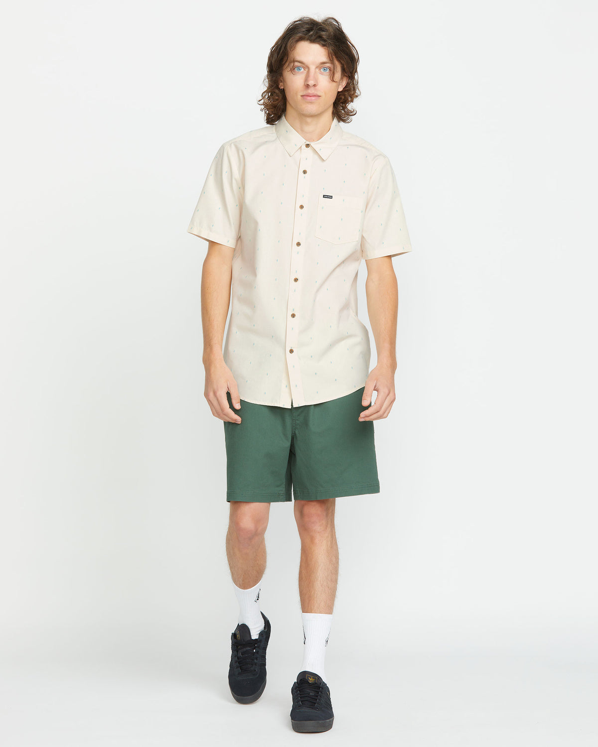 Men's Bankstone Short Sleeve Off White - Volcom