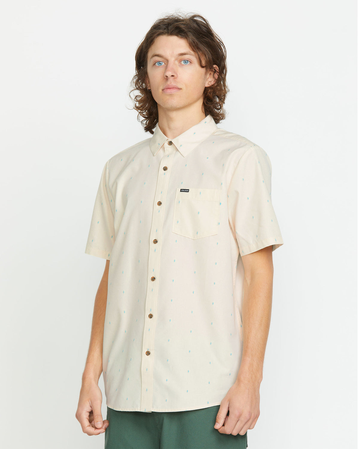 Men's Bankstone Short Sleeve Off White - Volcom