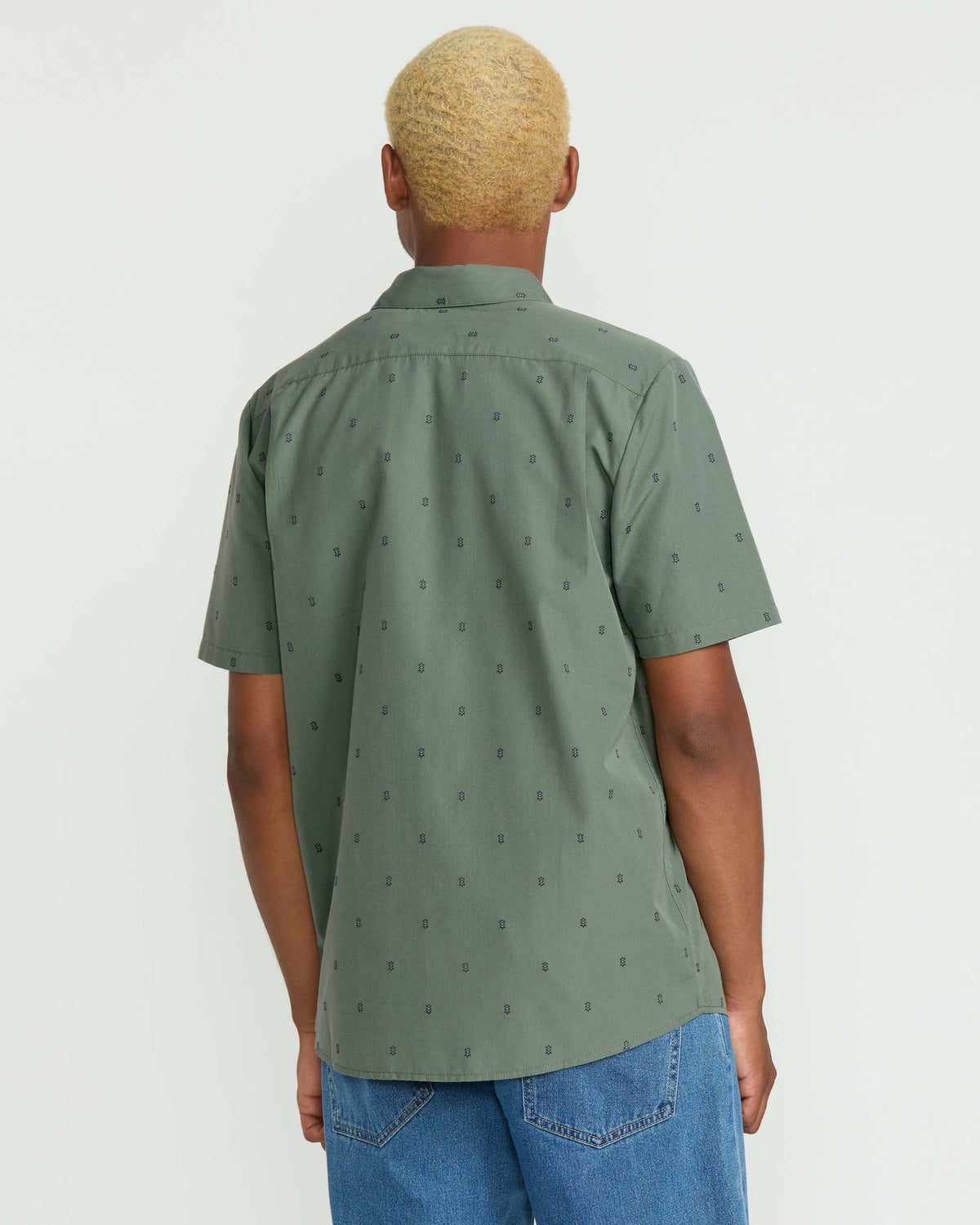 Men's Bankstone Short Sleeve Shirt Light Olive - Volcom