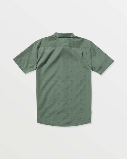 Men's Bankstone Short Sleeve Shirt Light Olive - Volcom