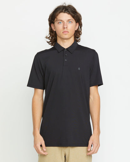 Men's Hazard Pro Polo Short Sleeve Shirt Black - Volcom