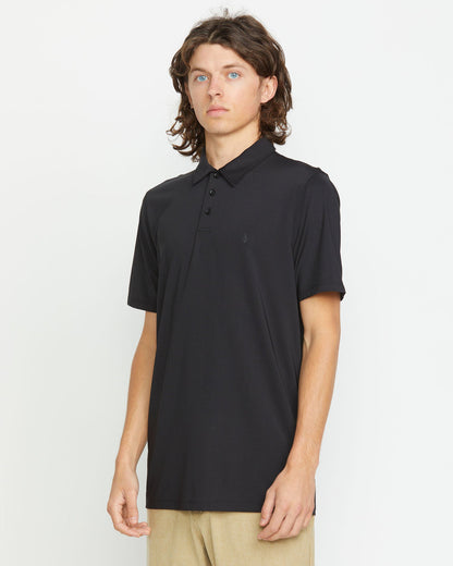 Men's Hazard Pro Polo Short Sleeve Shirt Black - Volcom