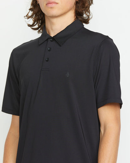 Men's Hazard Pro Polo Short Sleeve Shirt Black - Volcom