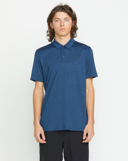 Men's Hazard Pro Polo Short Sleeve Shirt Navy Heather - Volcom