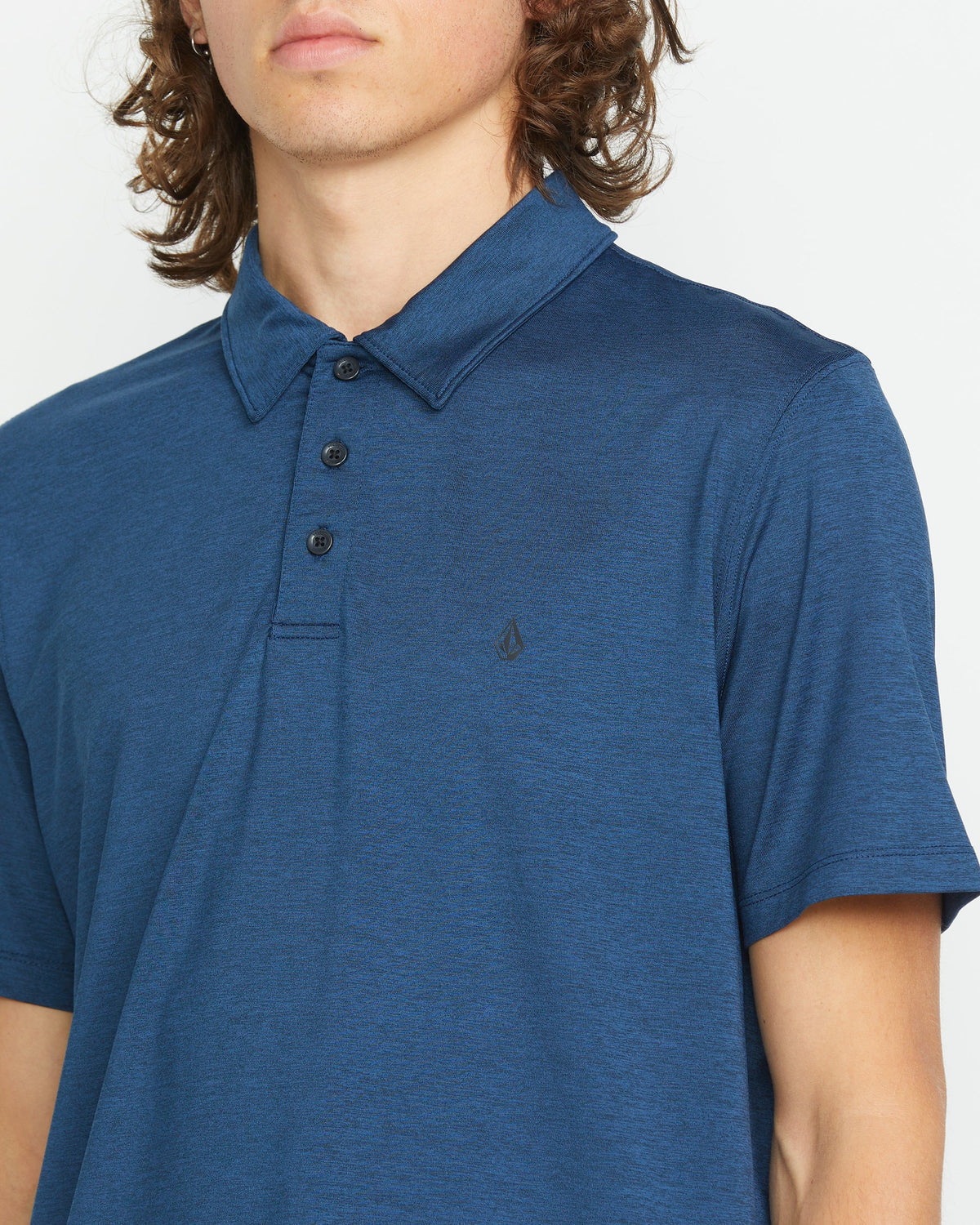 Men's Hazard Pro Polo Short Sleeve Shirt Navy Heather - Volcom