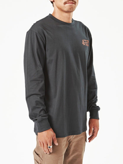 Men's Volcom Workwear Long Sleeve Shirt Black - Volcom