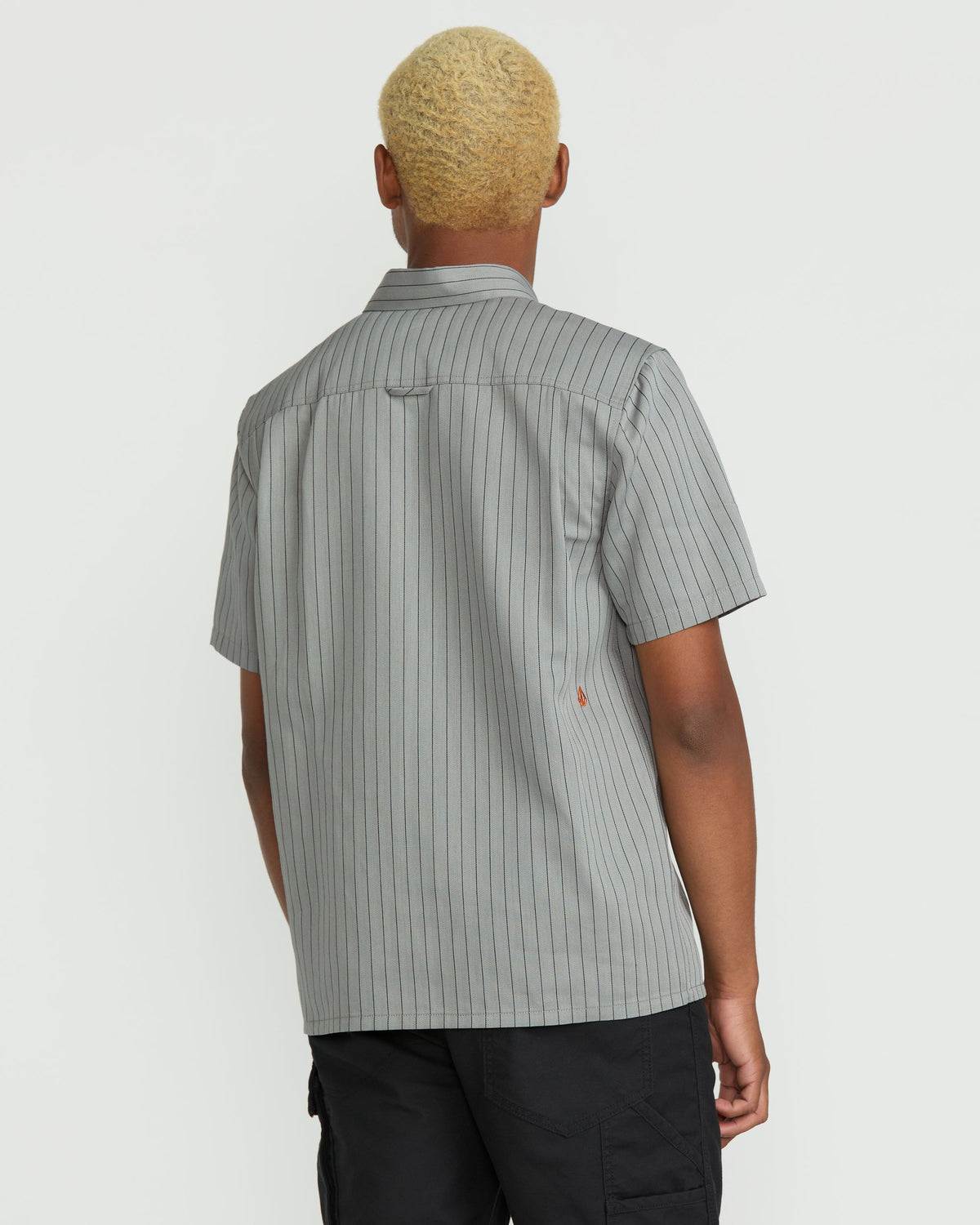 Men's Trade Stone Short Sleeve Shirt Tower Grey - Volcom