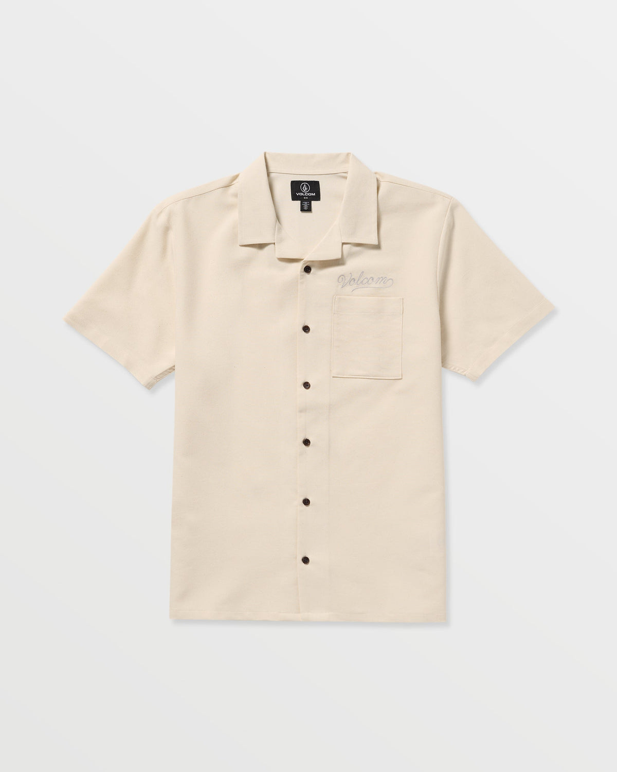 Men's Otis Stone Short Sleeve Shirt Dirty White - Volcom