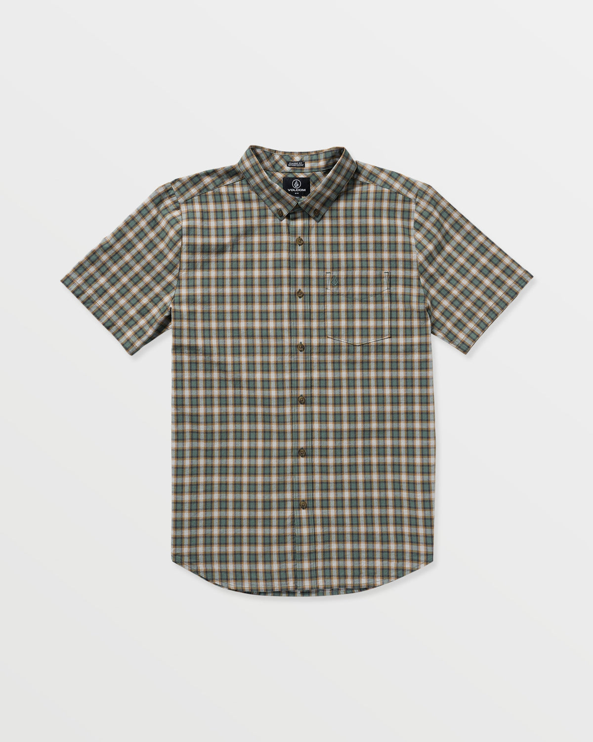 Men's Morphew Short Sleeve Shirt Light Olive - Volcom